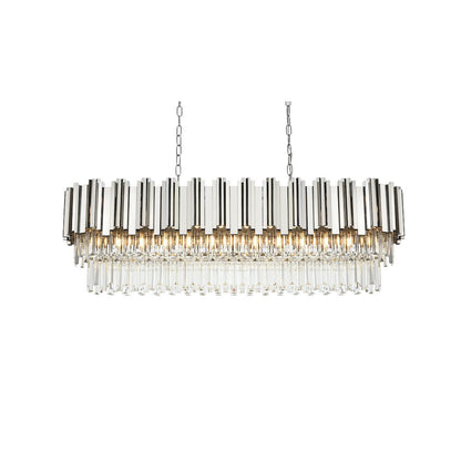 Willow 47 Inch Rectangular Chandelier In Chrome