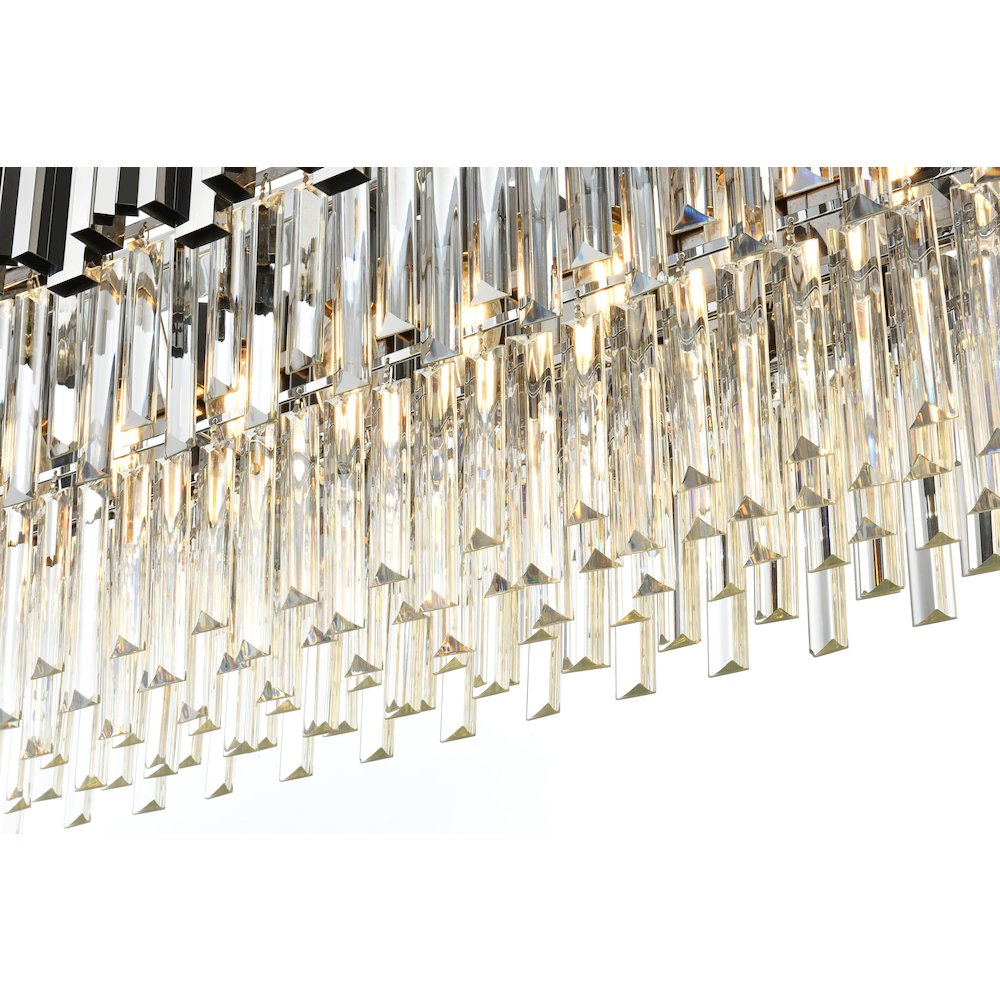 Willow 47 Inch Rectangular Chandelier In Chrome