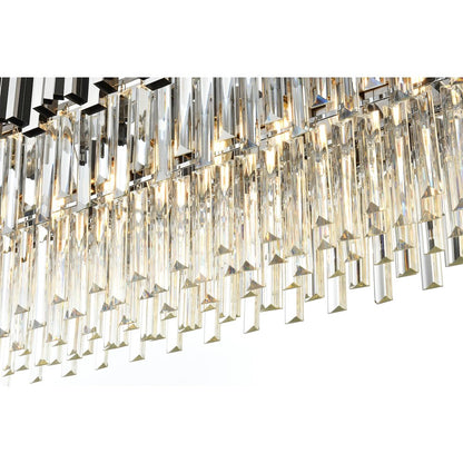 Willow 47 Inch Rectangular Chandelier In Chrome