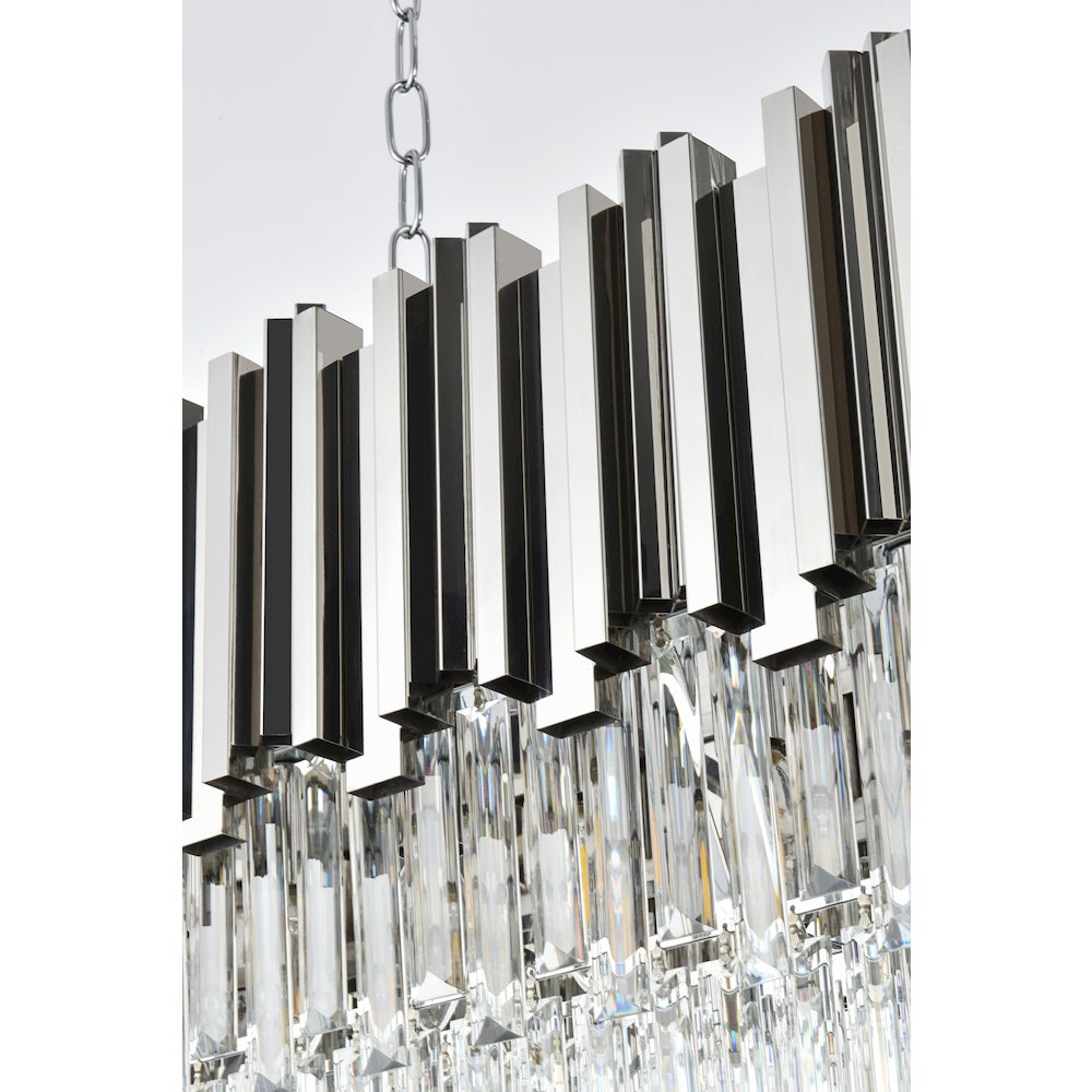 Willow 47 Inch Rectangular Chandelier In Chrome