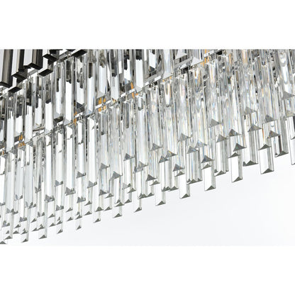 Willow 47 Inch Rectangular Chandelier In Chrome