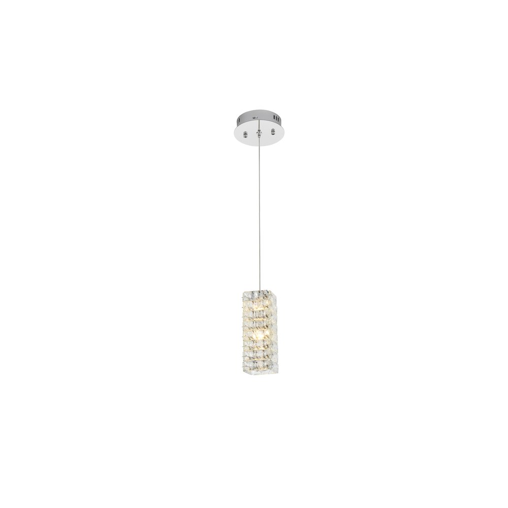 Aston 6.5 inch LED Pendant in Chrome