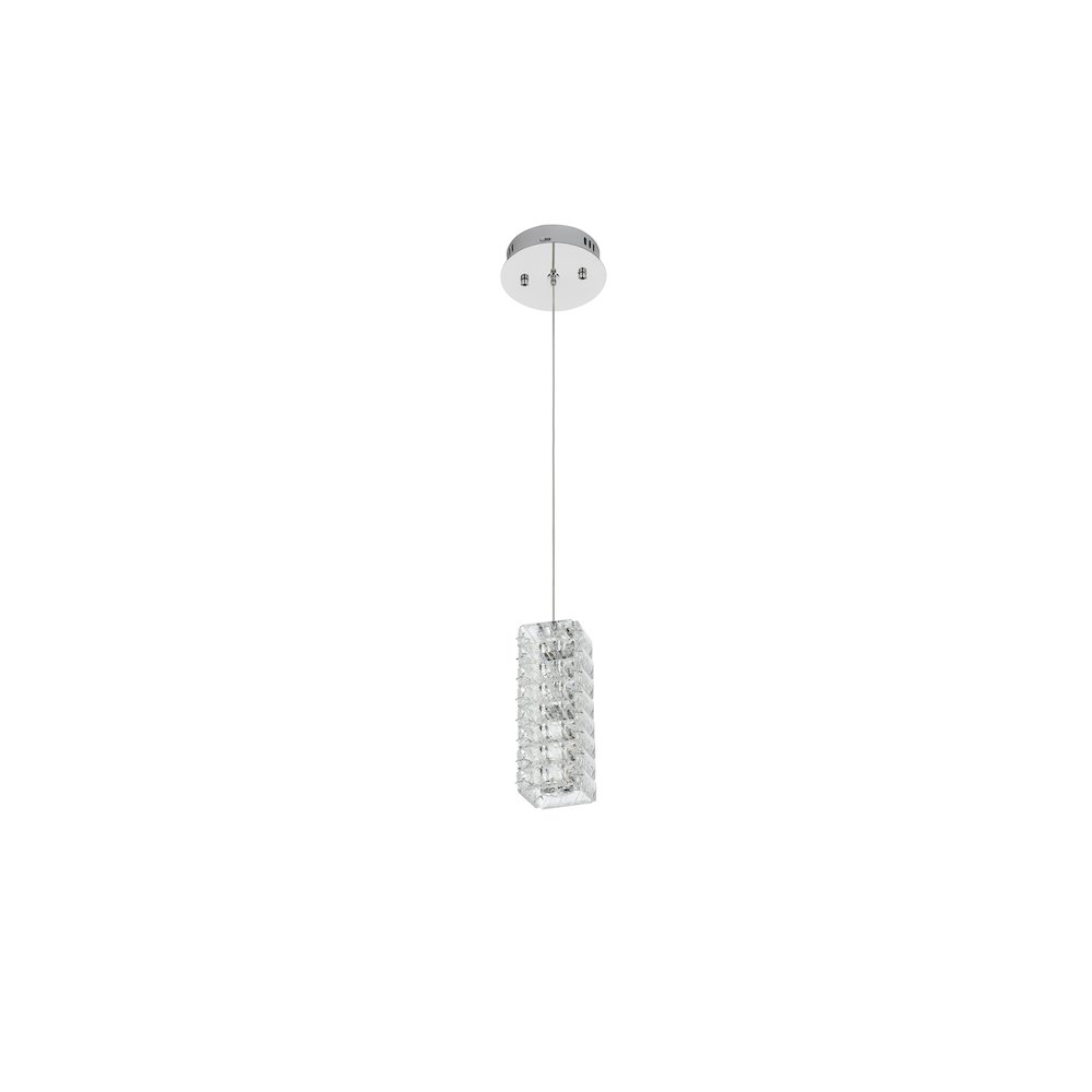 Aston 6.5 inch LED Pendant in Chrome