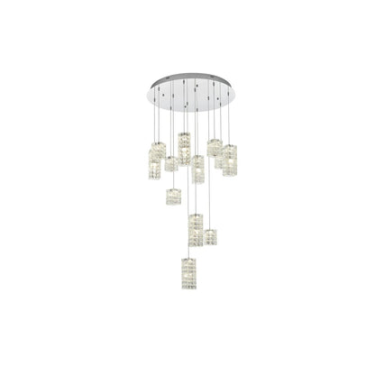Aston 28 inch LED Pendant in Chrome