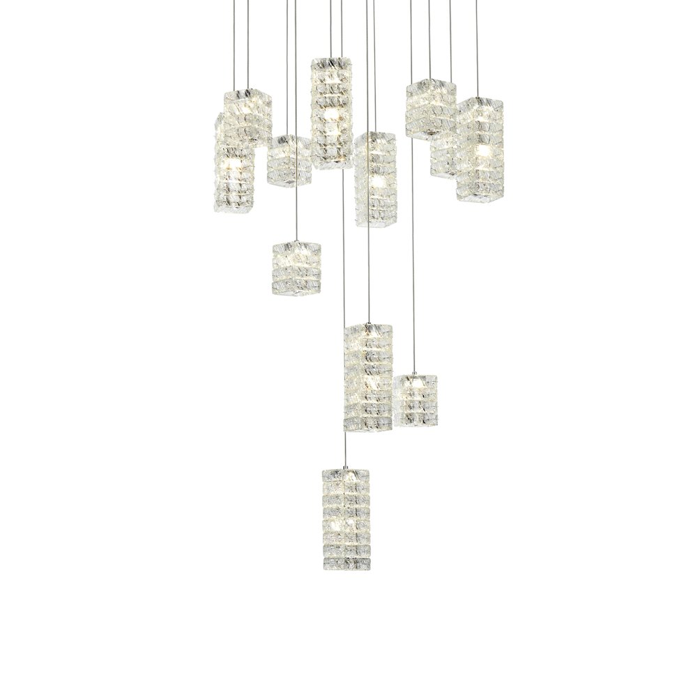 Aston 28 inch LED Pendant in Chrome