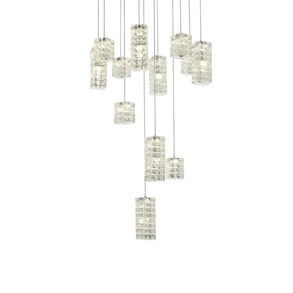 Aston 28 inch LED Pendant in Chrome