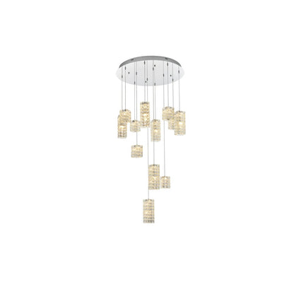 Aston 28 inch LED Pendant in Chrome