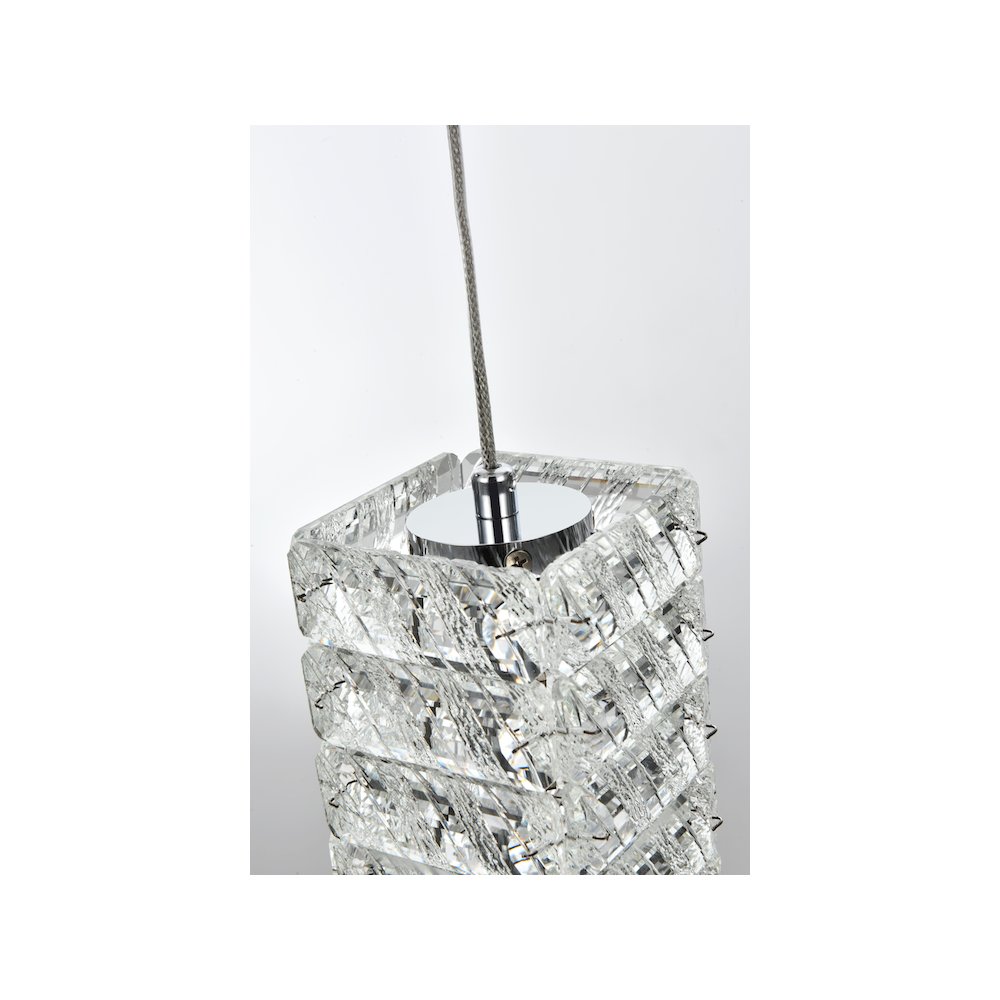 Aston 28 inch LED Pendant in Chrome