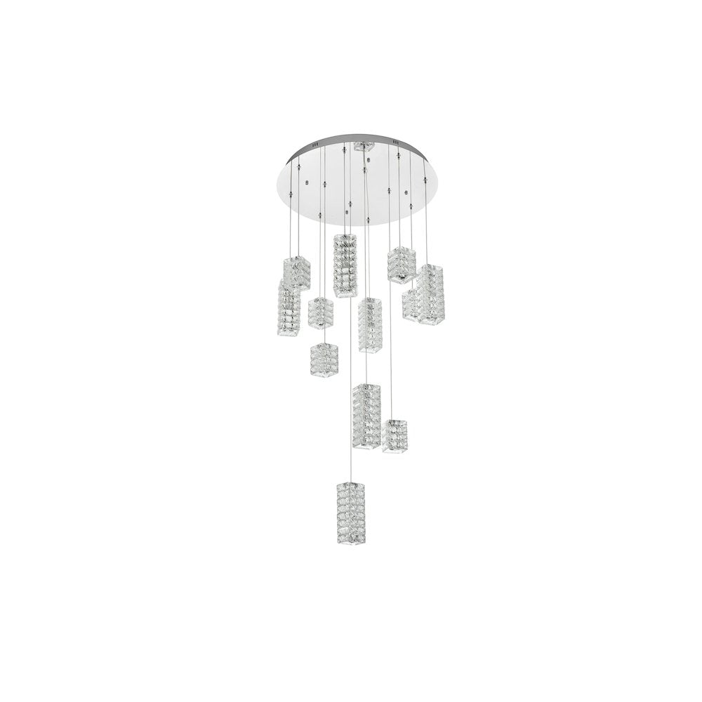 Aston 28 inch LED Pendant in Chrome
