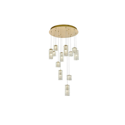 Aston 28 inch LED Pendant in Satin Gold