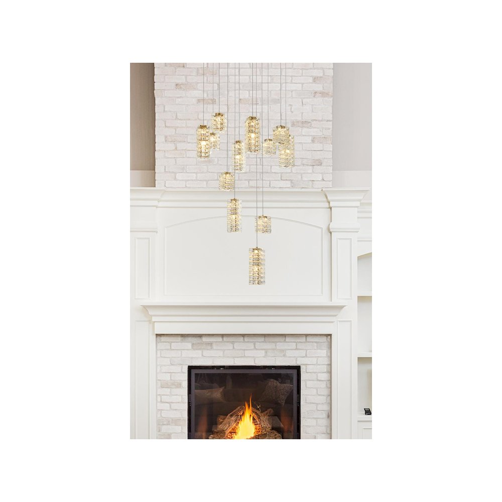 Aston 28 inch LED Pendant in Satin Gold