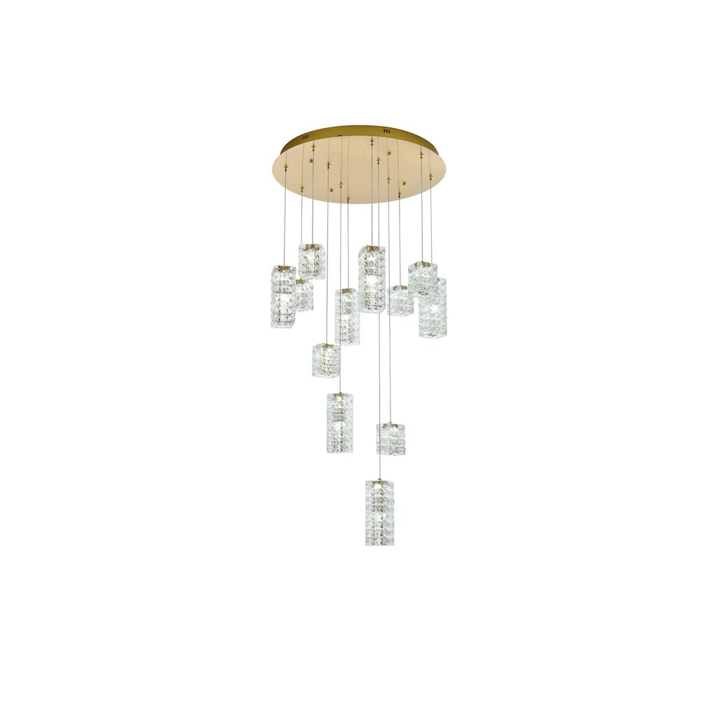 Aston 28 inch LED Pendant in Satin Gold