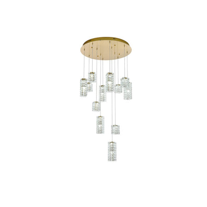 Aston 28 inch LED Pendant in Satin Gold