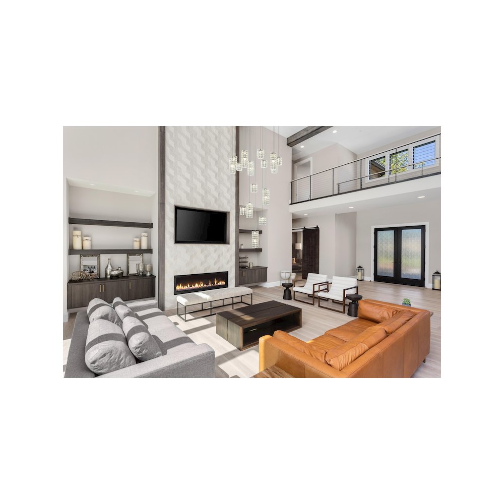 Aston 32 inch LED Pendant in Chrome