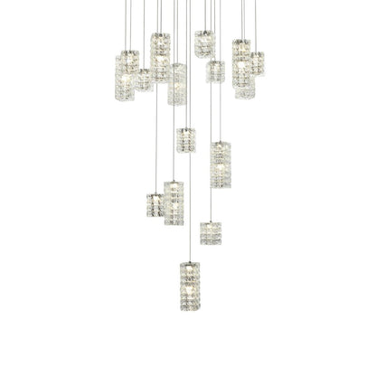 Aston 32 inch LED Pendant in Chrome