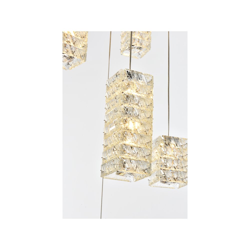 Aston 32 inch LED Pendant in Chrome