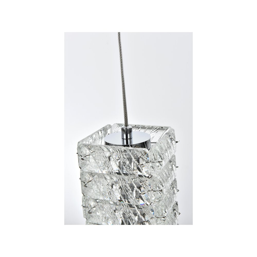 Aston 32 inch LED Pendant in Chrome
