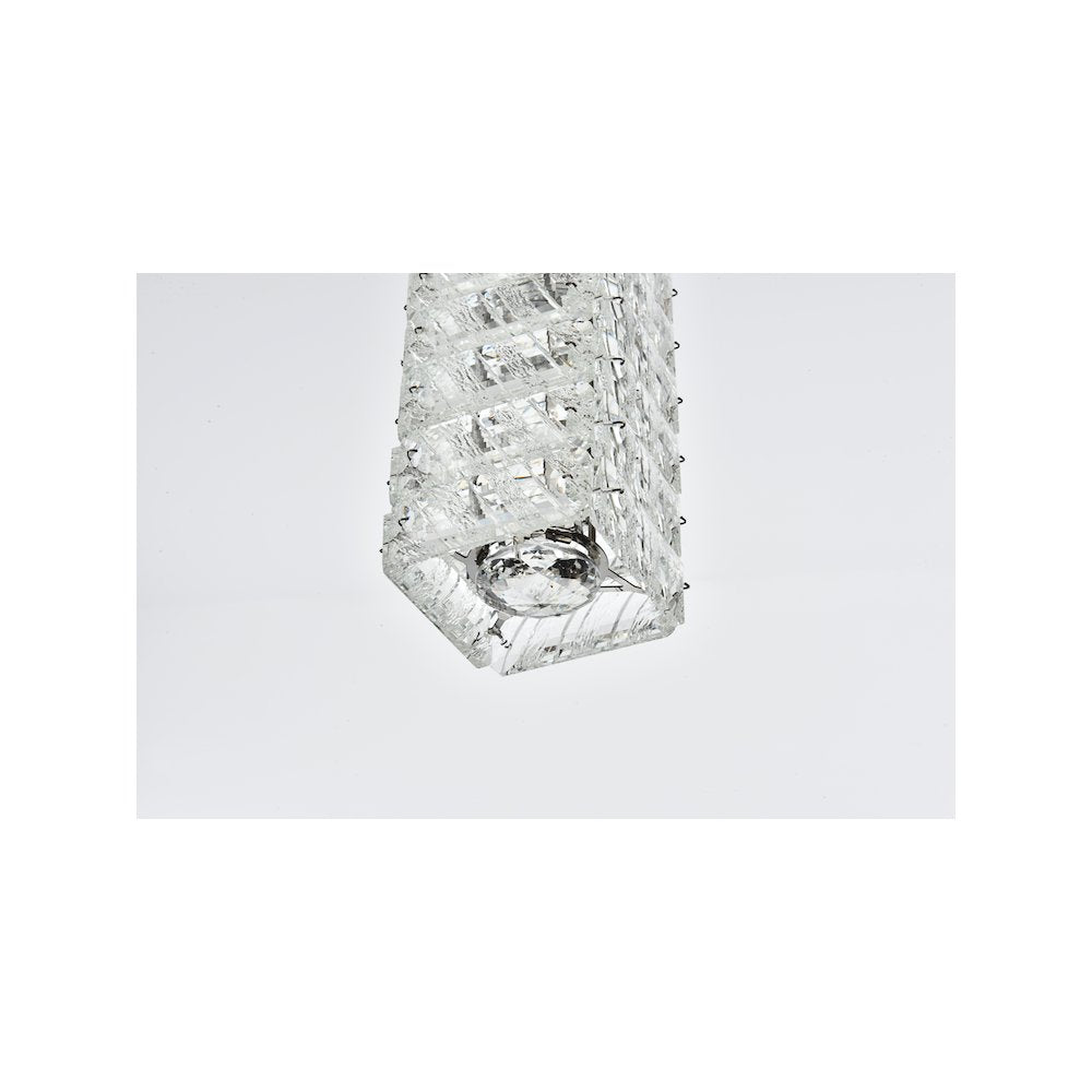 Aston 32 inch LED Pendant in Chrome