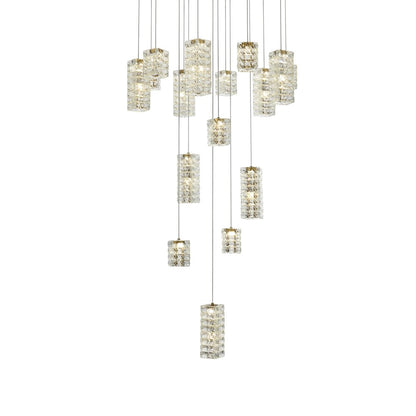 Aston 32 inch LED Pendant in Satin Gold