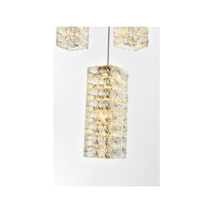 Aston 32 inch LED Pendant in Satin Gold
