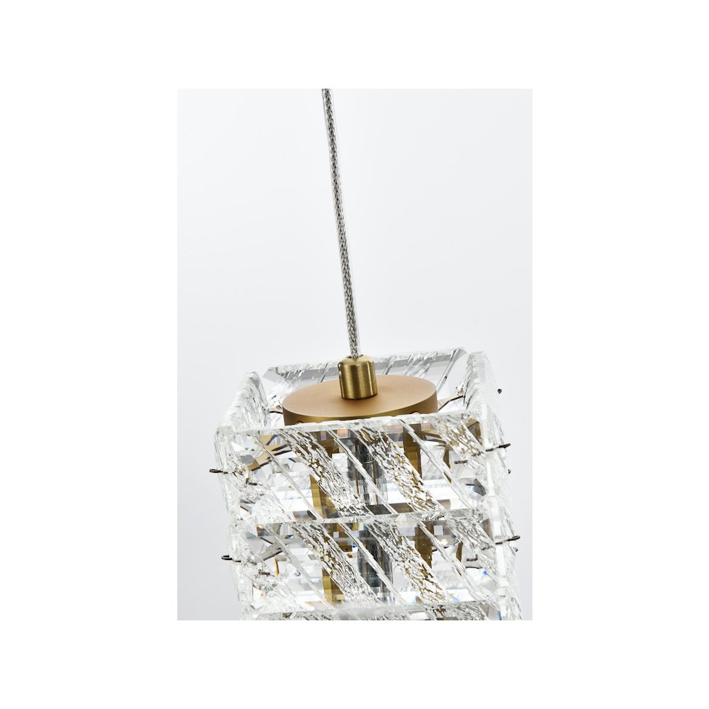 Aston 32 inch LED Pendant in Satin Gold
