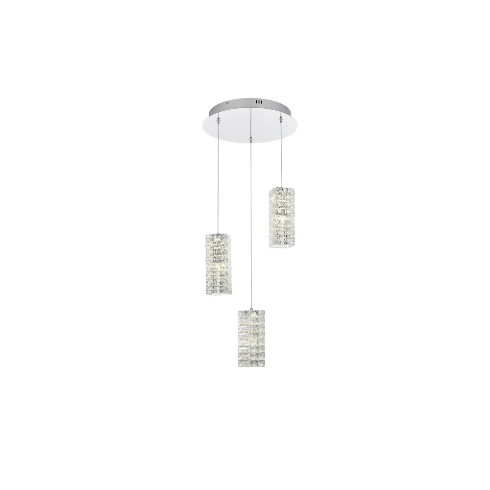 Aston 16 inch LED Pendant in Chrome