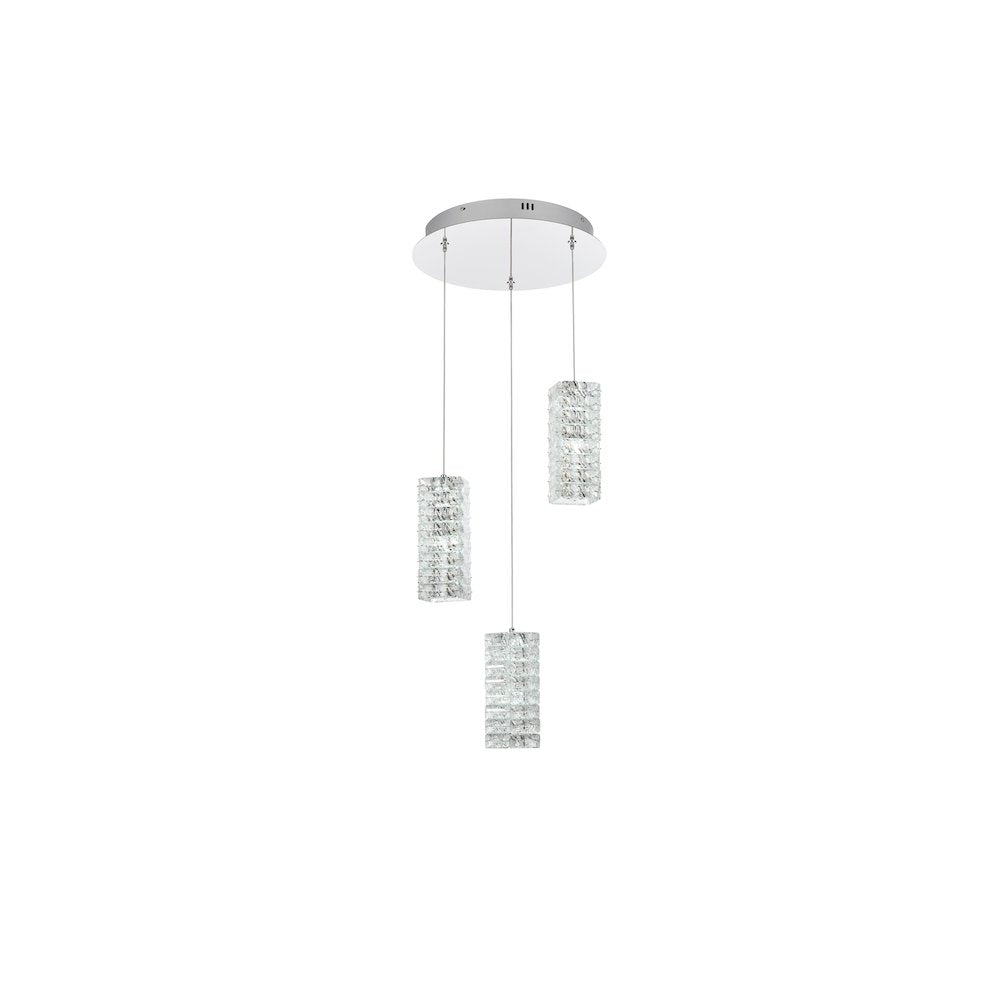 Aston 16 inch LED Pendant in Chrome