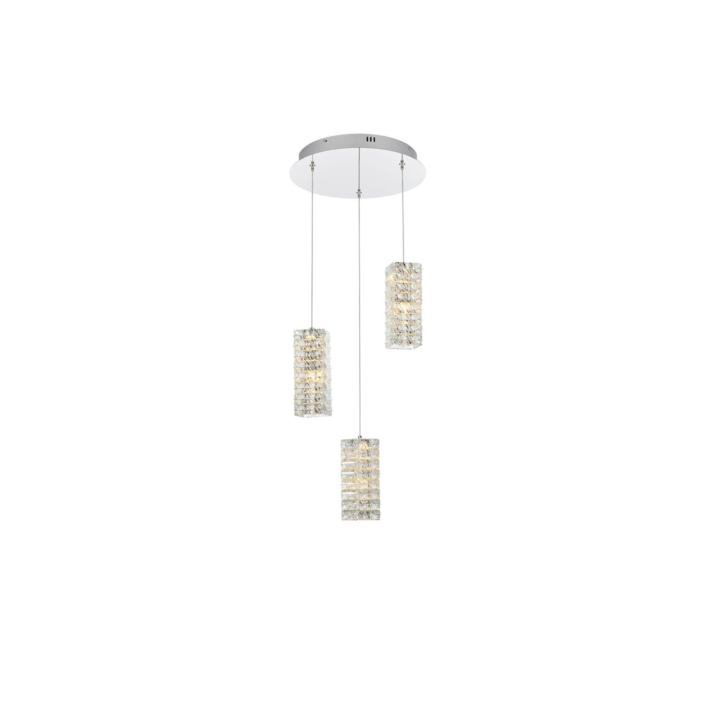 Aston 16 inch LED Pendant in Chrome