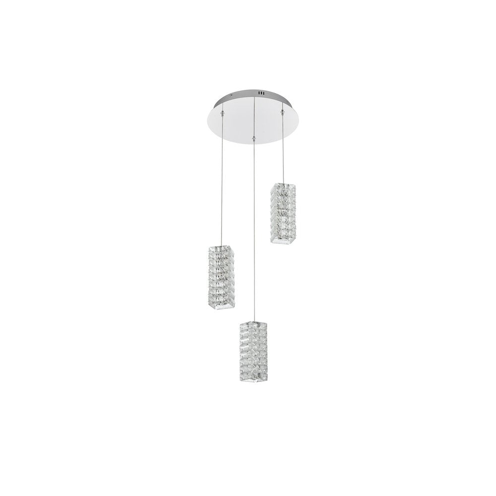 Aston 16 inch LED Pendant in Chrome