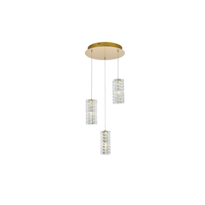 Aston 16 inch LED Pendant in Satin Gold