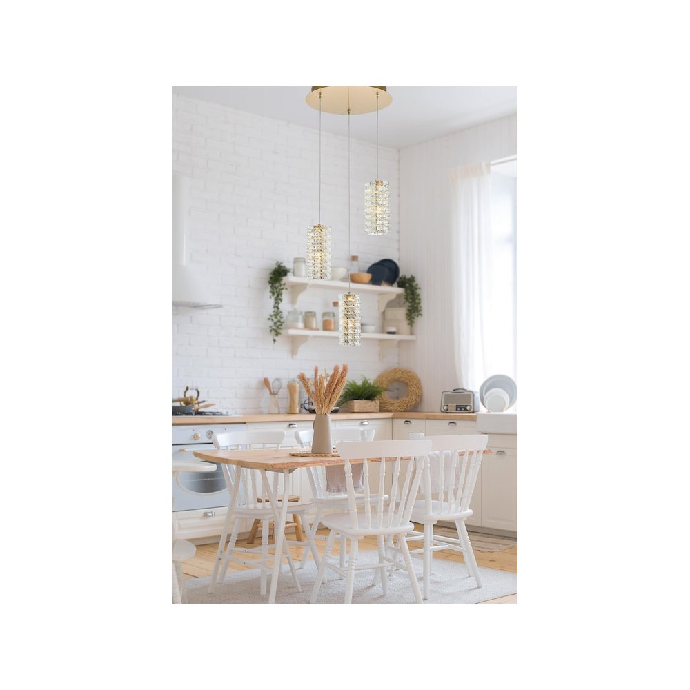Aston 16 inch LED Pendant in Satin Gold