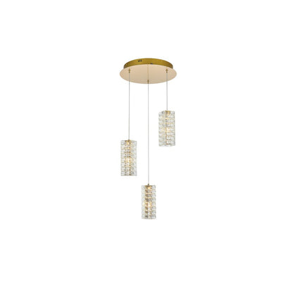 Aston 16 inch LED Pendant in Satin Gold
