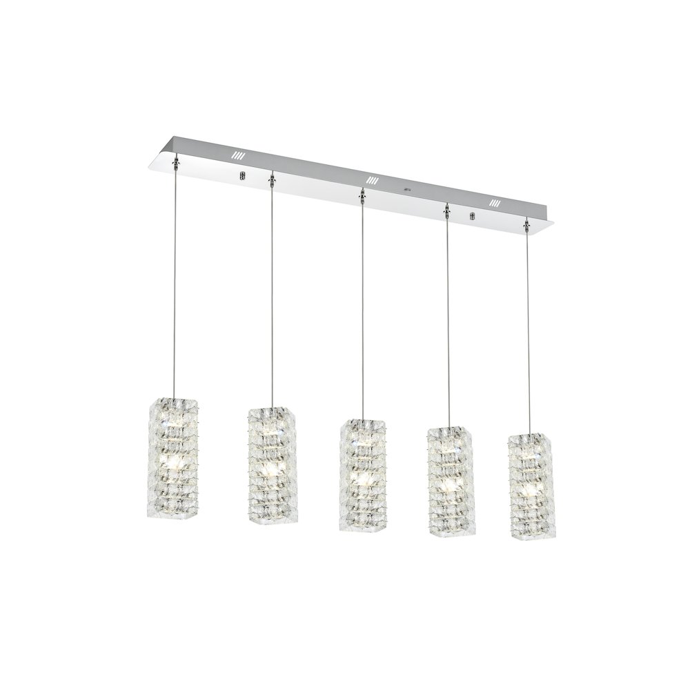Aston 40 inch LED Pendant in Chrome