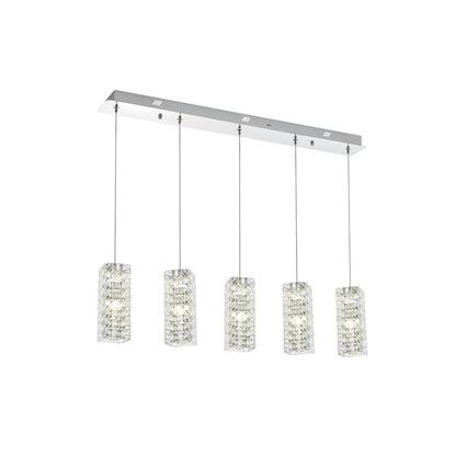 Aston 40 inch LED Pendant in Chrome