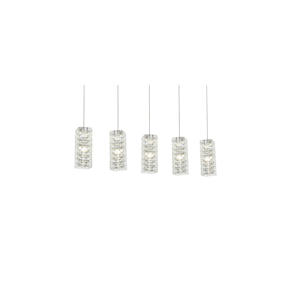 Aston 40 inch LED Pendant in Chrome