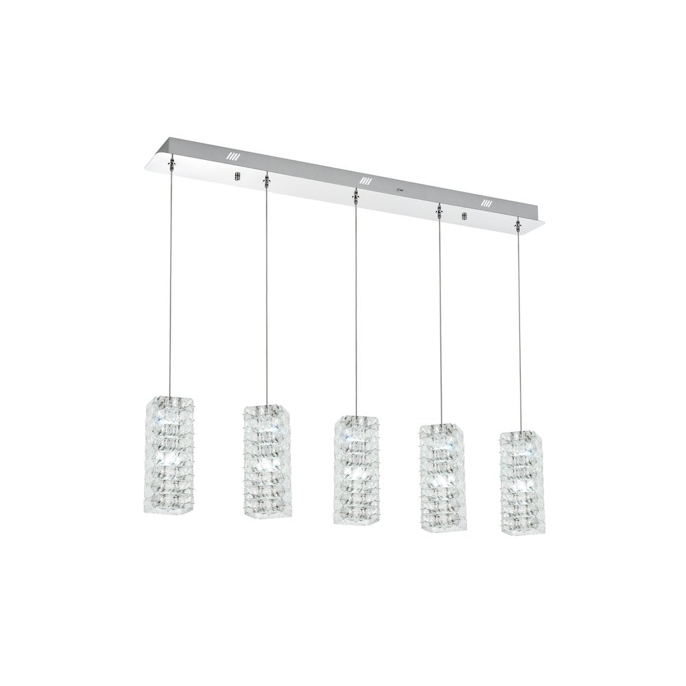 Aston 40 inch LED Pendant in Chrome