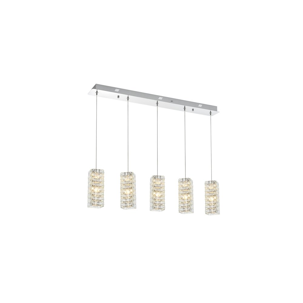 Aston 40 inch LED Pendant in Chrome