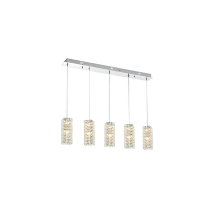 Aston 40 inch LED Pendant in Chrome
