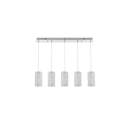 Aston 40 inch LED Pendant in Chrome