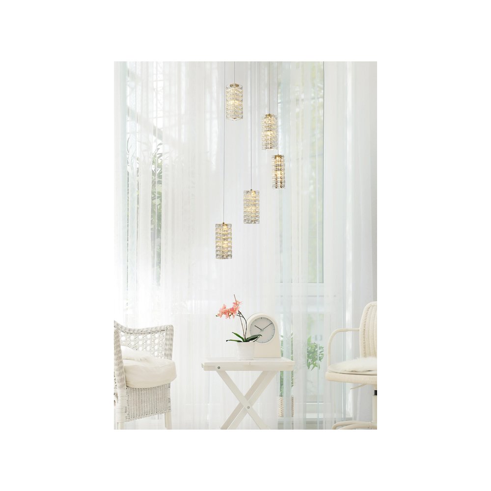 Aston 20 inch LED Pendant in Satin Gold
