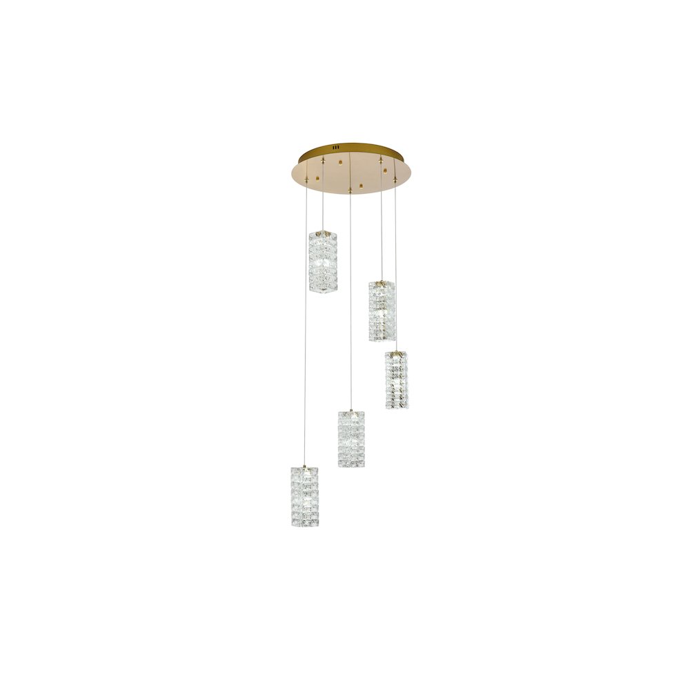 Aston 20 inch LED Pendant in Satin Gold