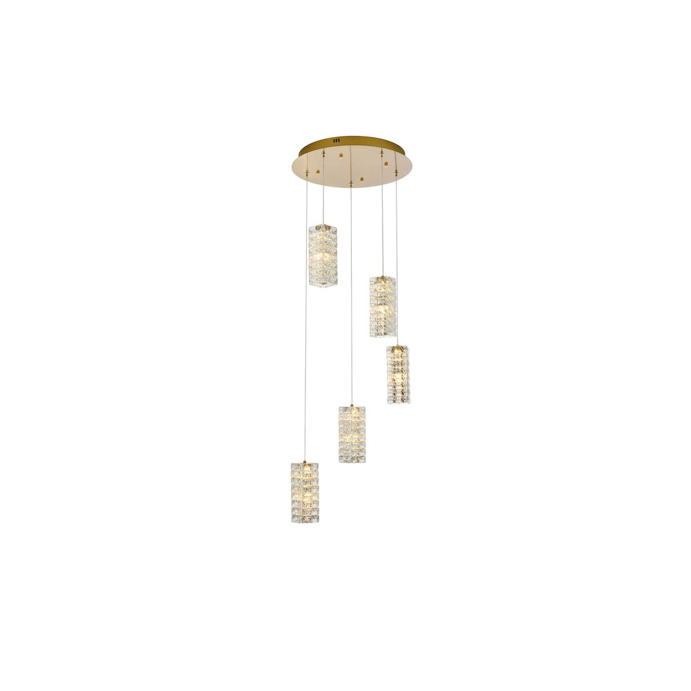 Aston 20 inch LED Pendant in Satin Gold