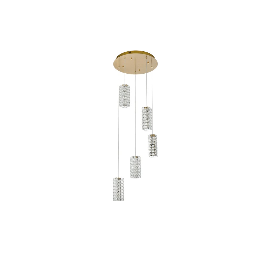 Aston 20 inch LED Pendant in Satin Gold