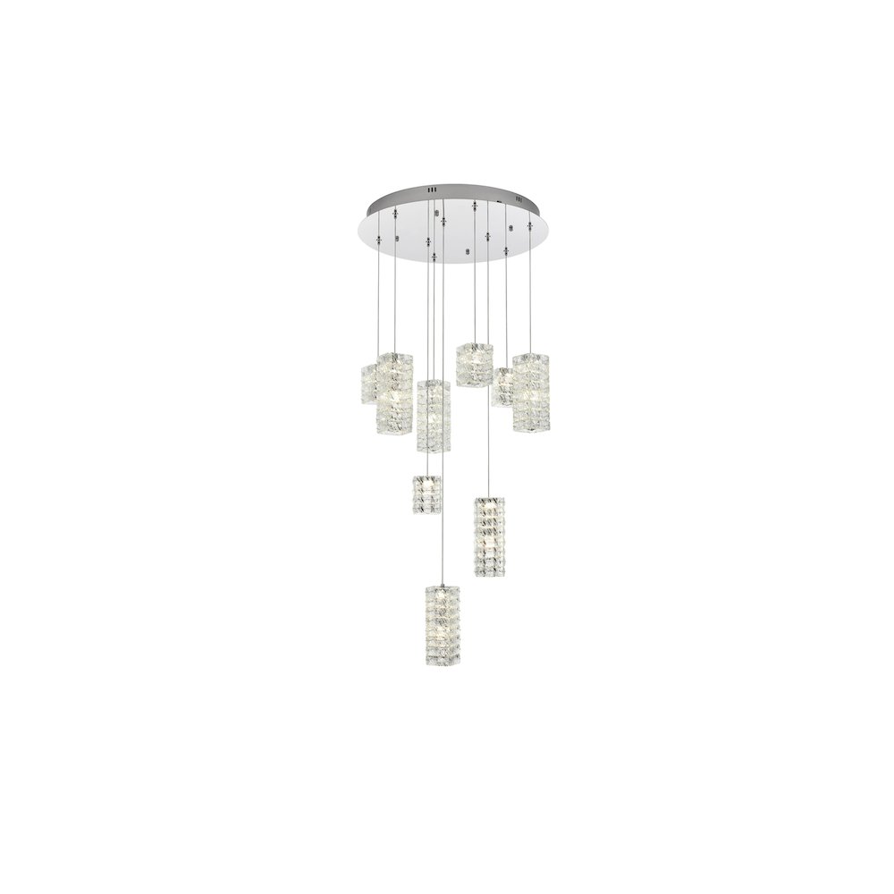 Aston 24 inch LED Pendant in Chrome
