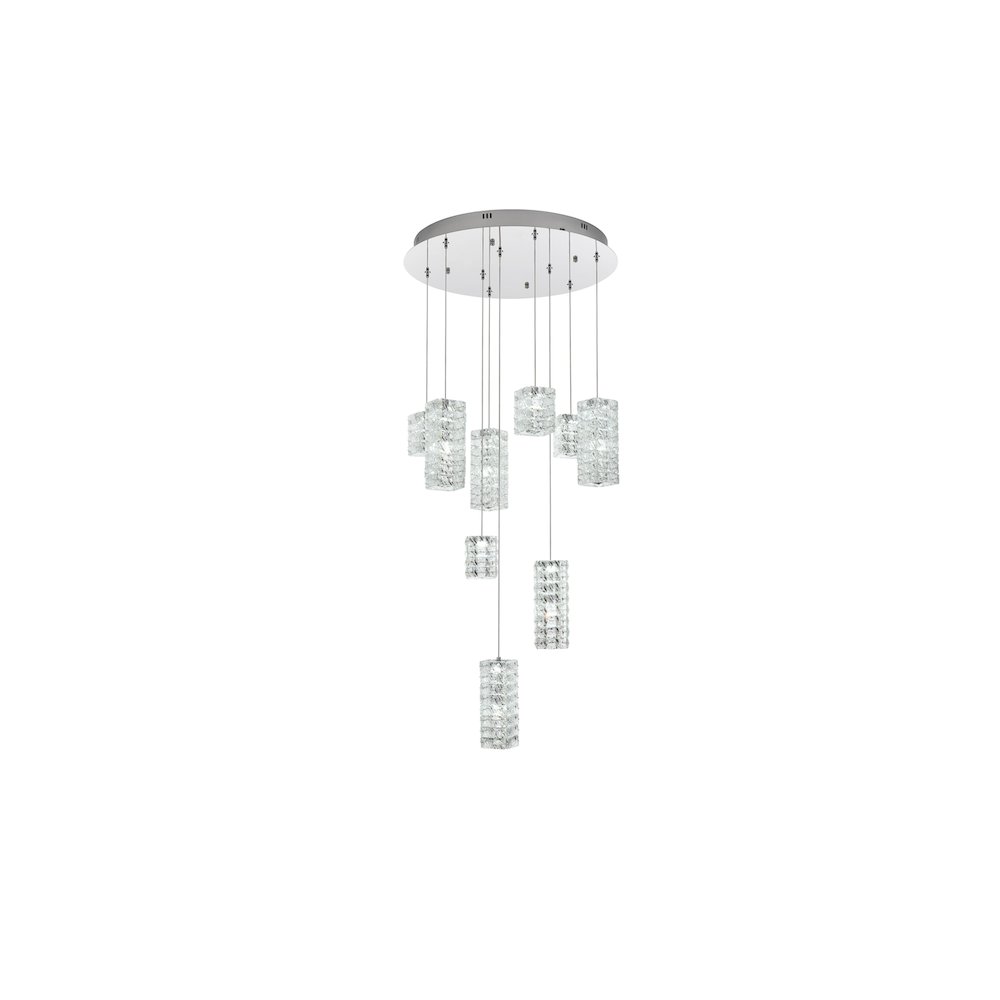 Aston 24 inch LED Pendant in Chrome