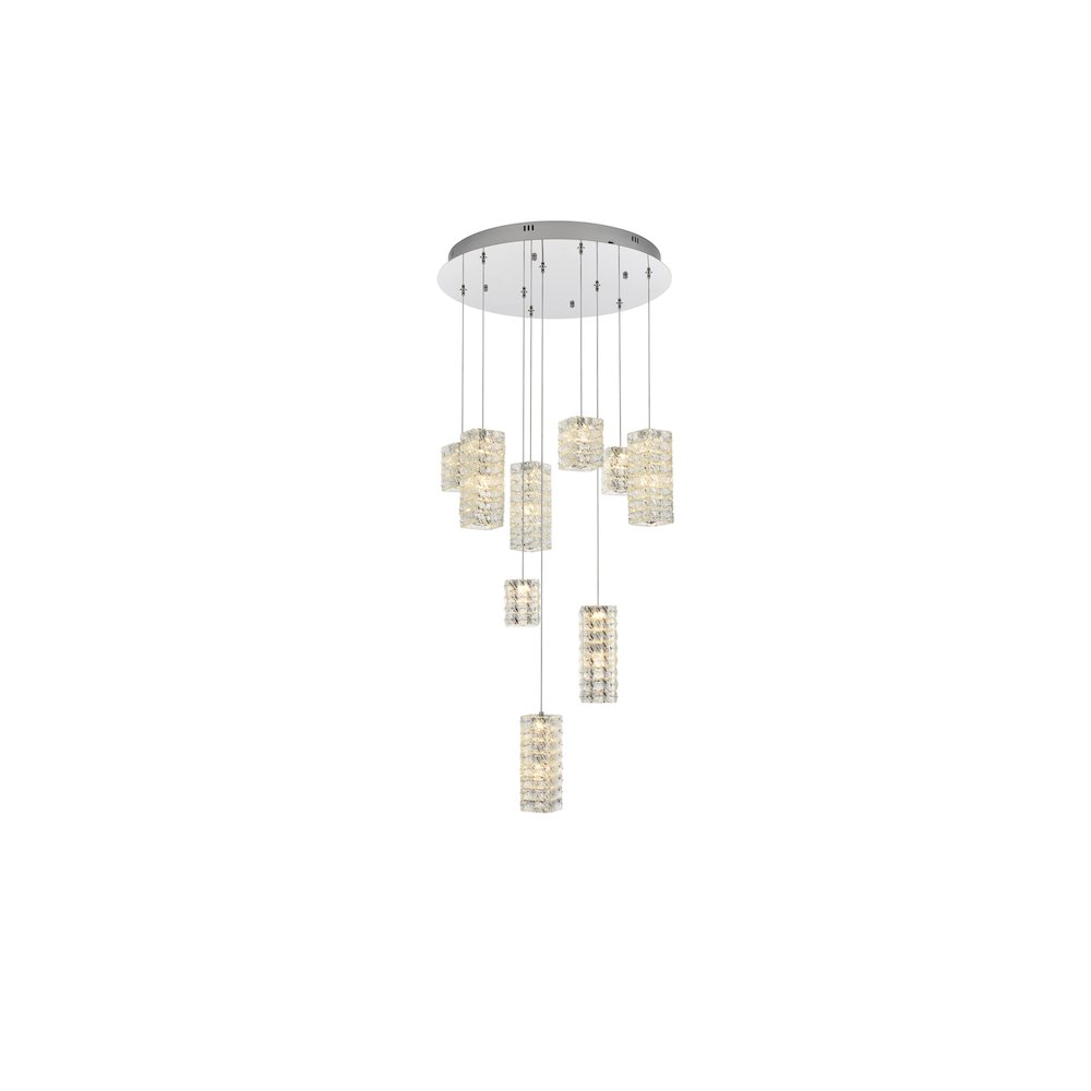 Aston 24 inch LED Pendant in Chrome
