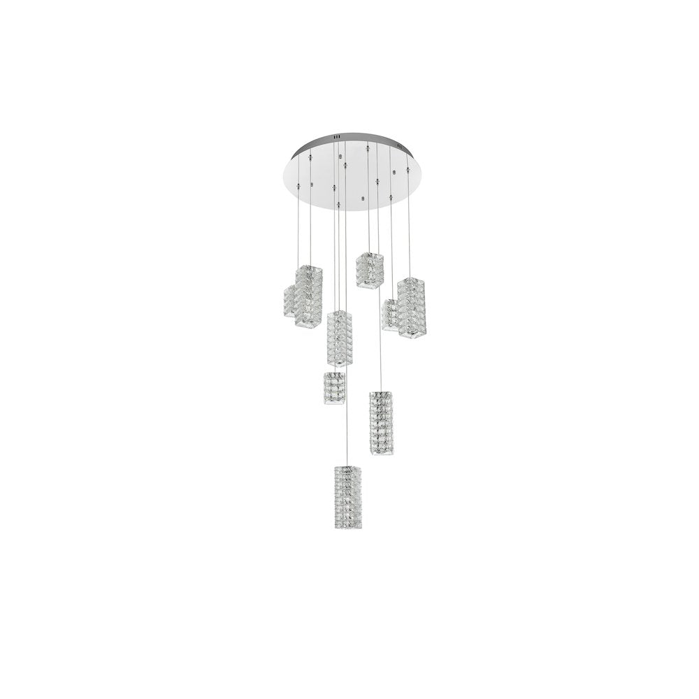 Aston 24 inch LED Pendant in Chrome