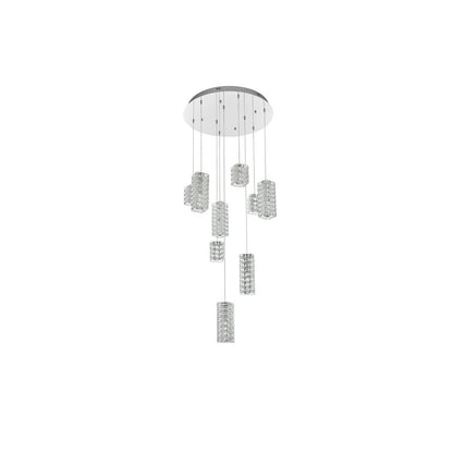 Aston 24 inch LED Pendant in Chrome
