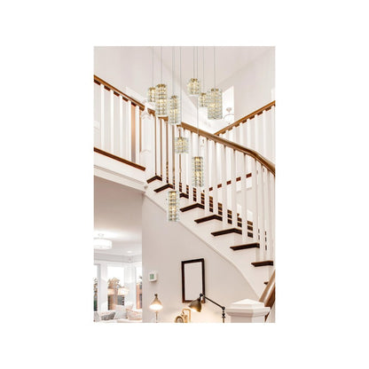 Aston 24 inch LED Pendant in Satin Gold