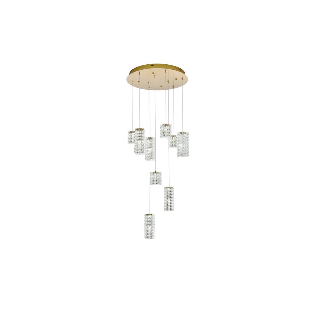 Aston 24 inch LED Pendant in Satin Gold